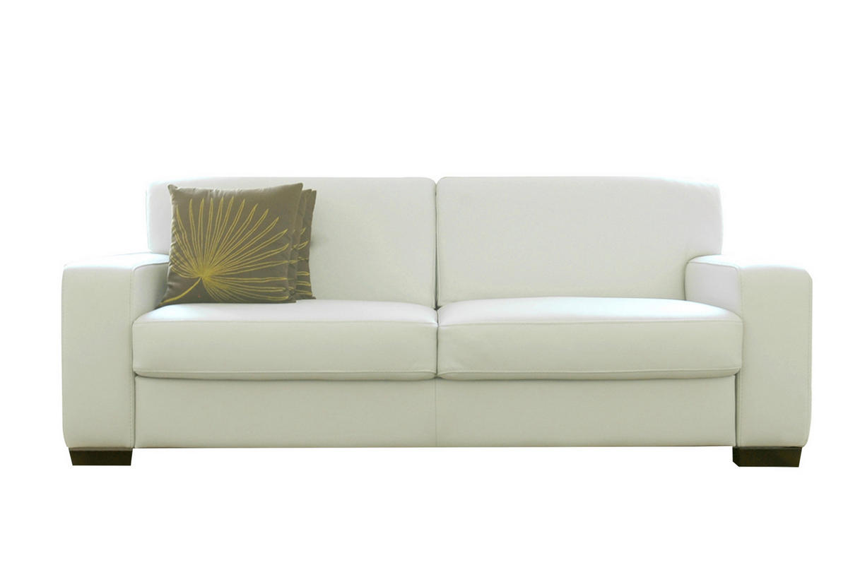 ÜLŐGARNITÚRA bőr  - diófa, Basics, bőr/fa (200/81/95cm) - Andante