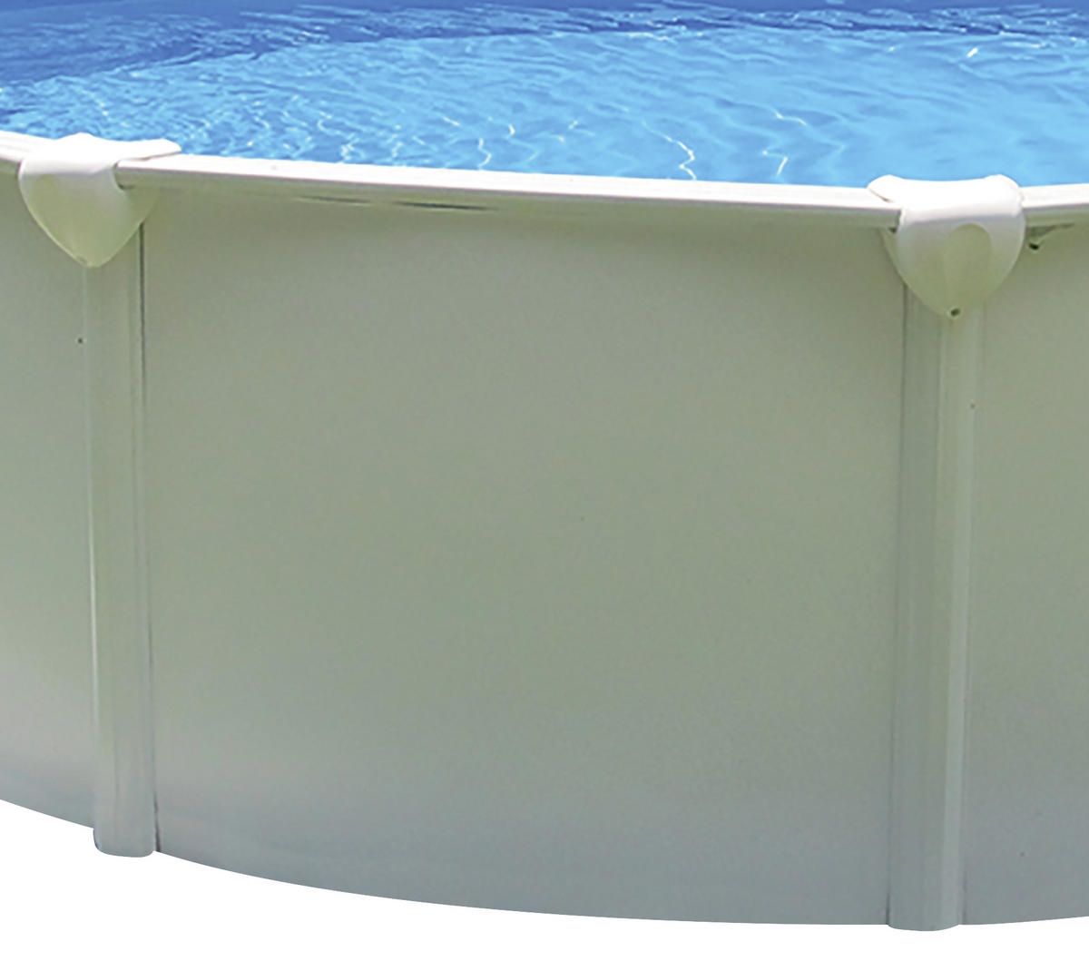 POOL-SET 01754 STEELY SUPREME 550/132 cm  - Blau/Weiß, MODERN, Kunststoff/Metall (550/132cm)