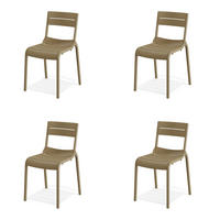 GARTENSTUHL-SET Sandfarben  - Sandfarben, Basics, Kunststoff (49/82/55cm) - Gardenson