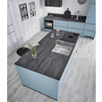 EINBAUKÜCHE   - Pastellblau, Design, Holzwerkstoff - Xora