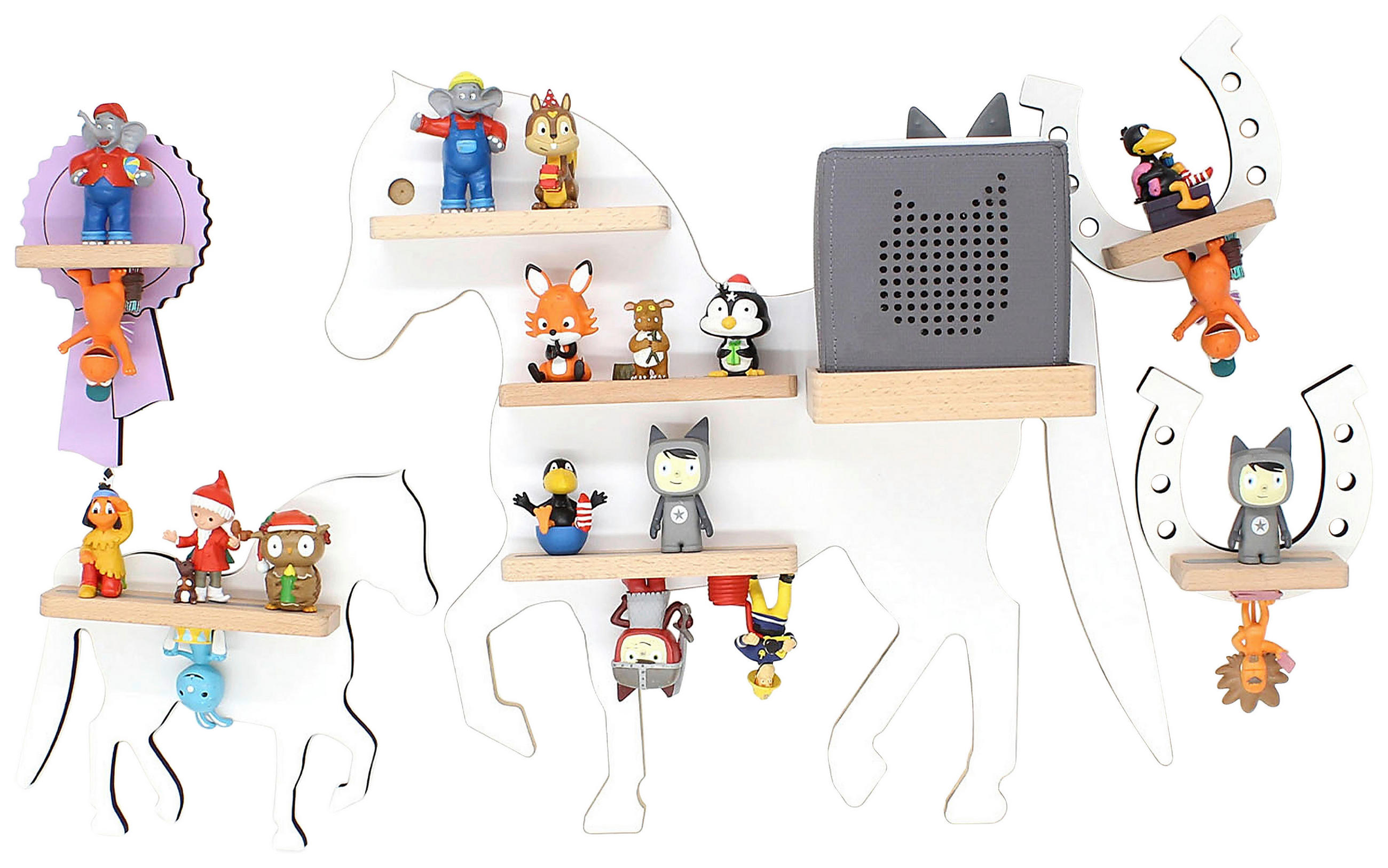 KINDERREGAL Weiß - Weiß, MODERN, Holzwerkstoff (46/43/19cm) - MID.YOU