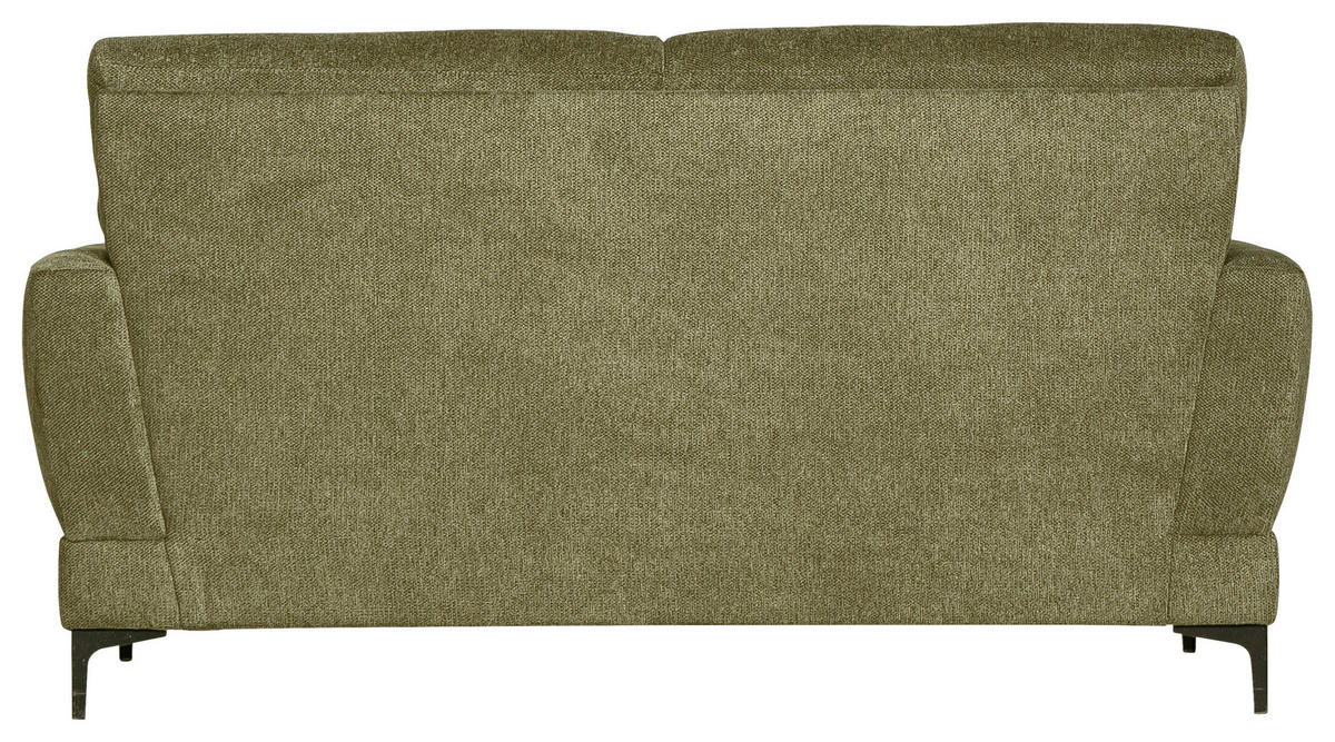 2-SITS SOFFA i trä, metall, textil olivgrön  - olivgrön/svart, Klassisk, metall/trä (185/98/101cm) - Johann Jakob