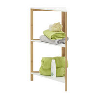 BADEZIMMERREGAL 38/80/38 cm  - Weiss/Naturfarben, Konventionell, Holz/Holzwerkstoff (38/80/38cm) - Xora