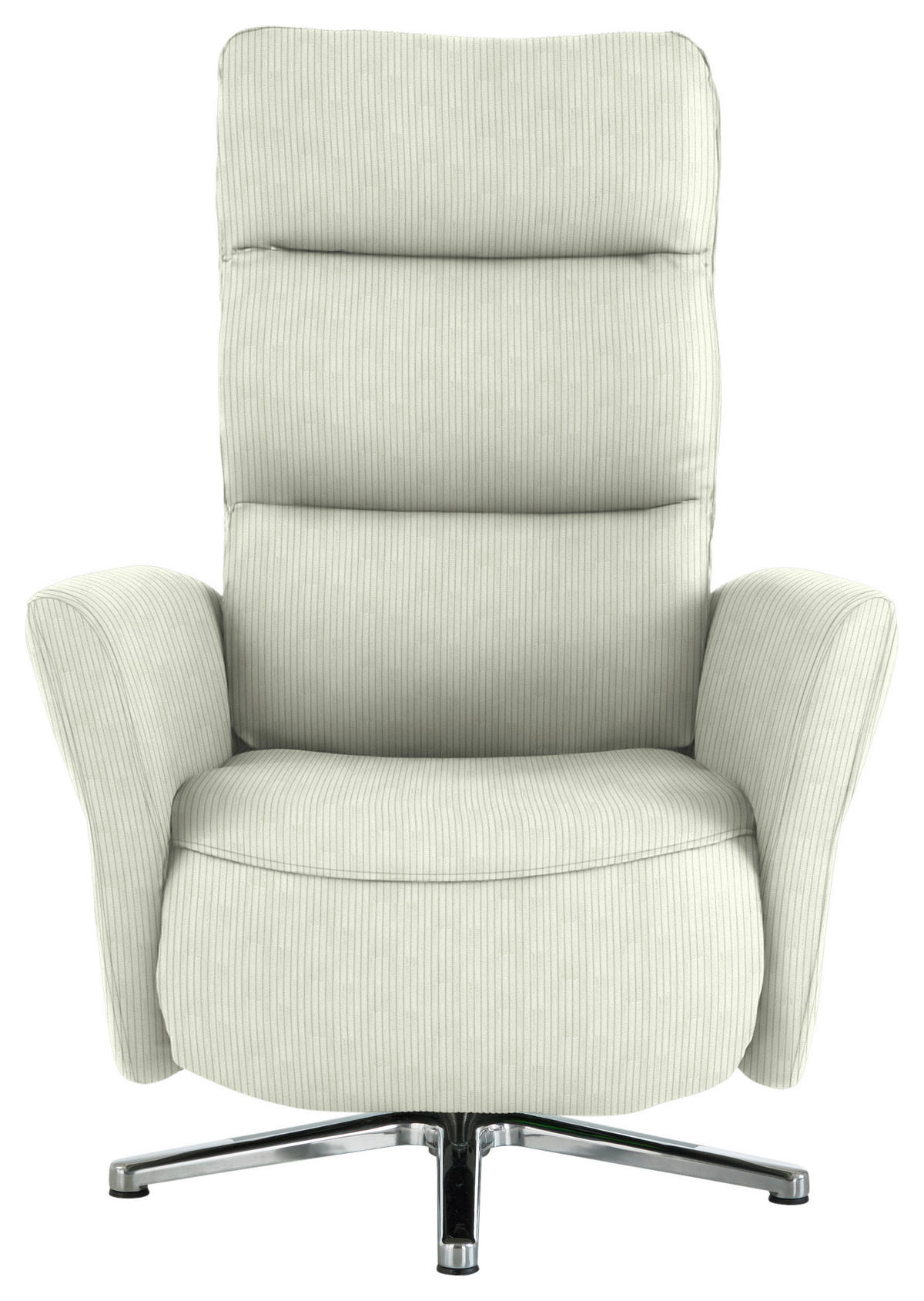 RELAXSESSEL Textil Weiss  - Chromfarben/Weiss, Design, Textil/Metall (78/113/83cm) - Beldomo Speed