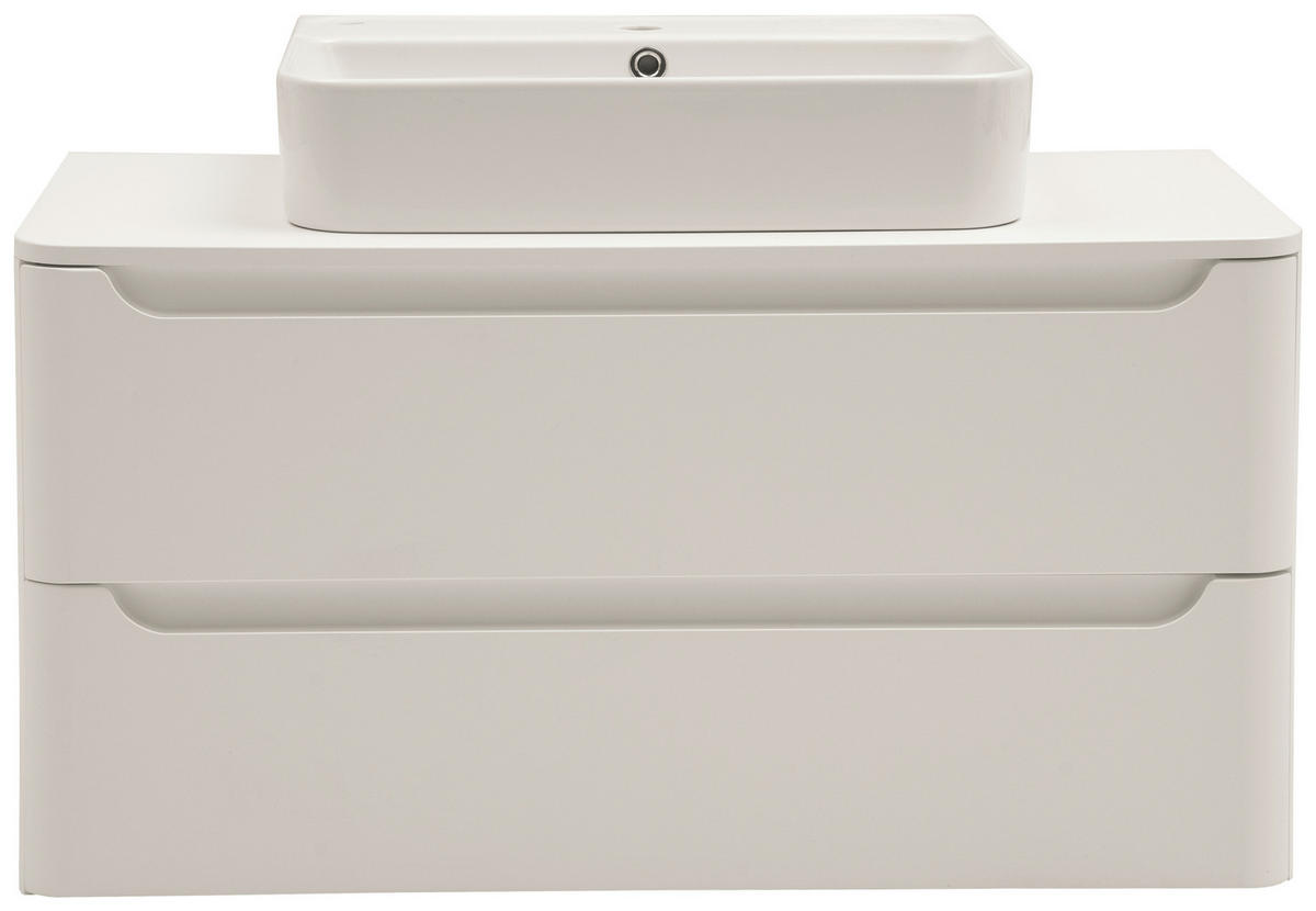 WASCHTISCHKOMBI 101 cm  - Weiß, KONVENTIONELL, Keramik/Holzwerkstoff (101cm) - Xora