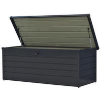  KISSENBOX 165/63/71 cm Metall Anthrazit  - Anthrazit, MODERN, Metall (165/63/71cm) - Gardenson