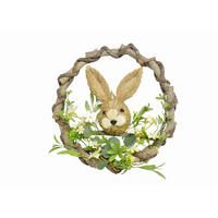 FRÜHLINGSKRANZ  - Hellbraun/Hellgrün, LIFESTYLE, Naturmaterialien/Holz (30cm)