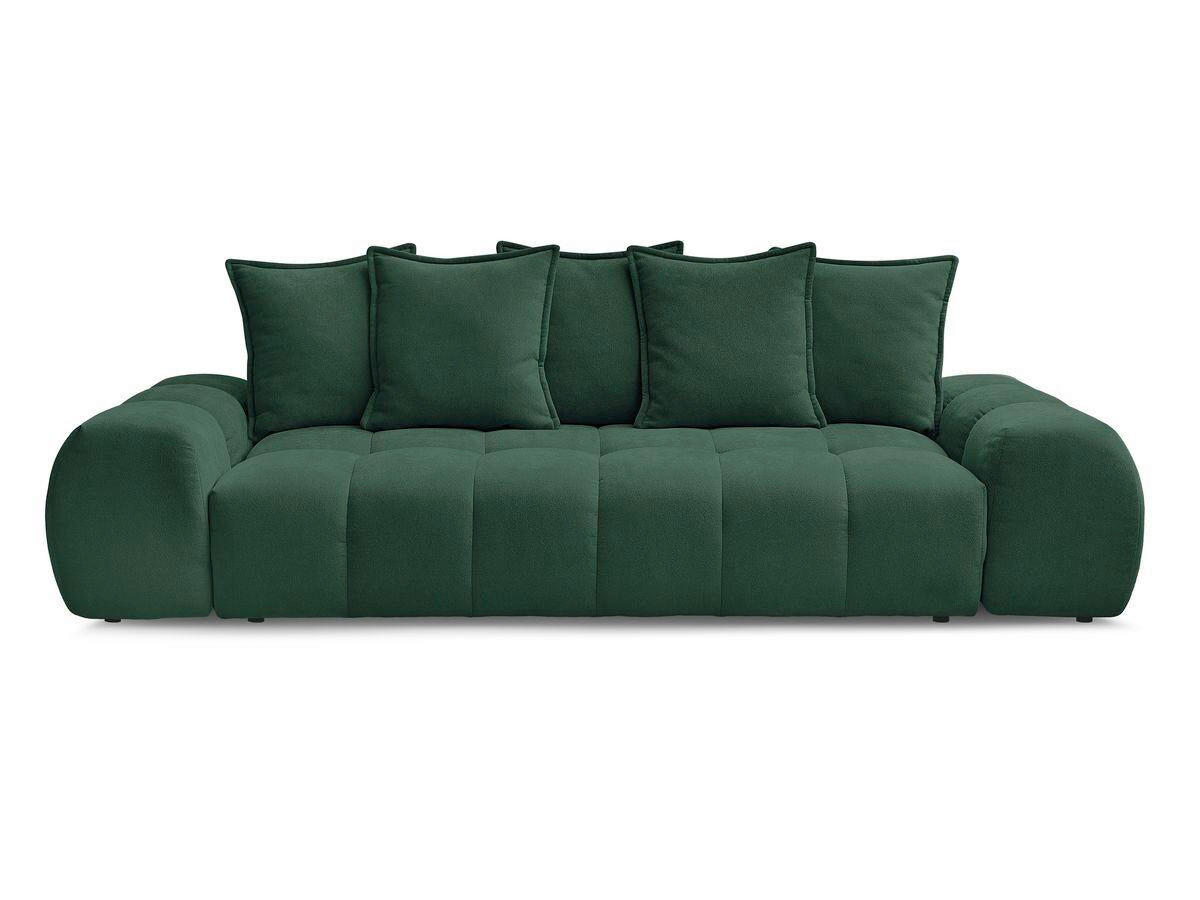 3-SITZER-SOFA EVEREST Struktur Grün  - Schwarz/Grün, MODERN, Kunststoff/Textil (278/90/115cm)