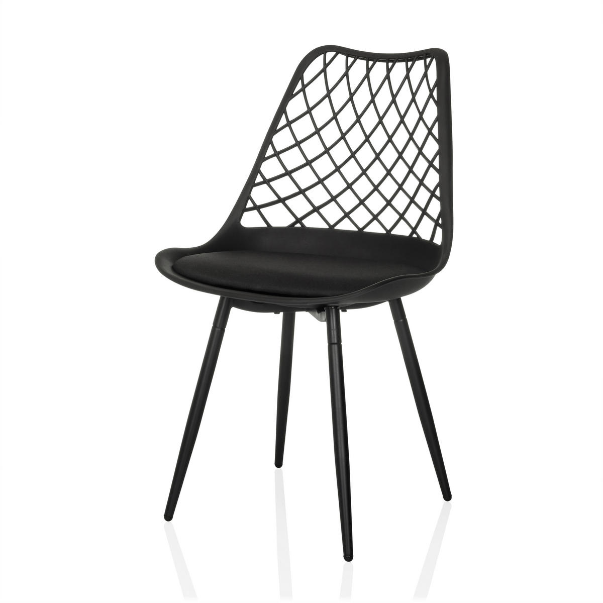 ZAHRADNÍ ŽIDLE, plast - černá, Moderní, kov/plast (48/83/57cm) - MID.YOU
