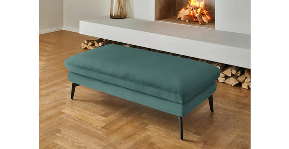 WOHNLANDSCHAFT  in Chenille, Flachgewebe Opal  - Opal/Schwarz, Design, Textil/Metall (180/344/208cm) - Dieter Knoll