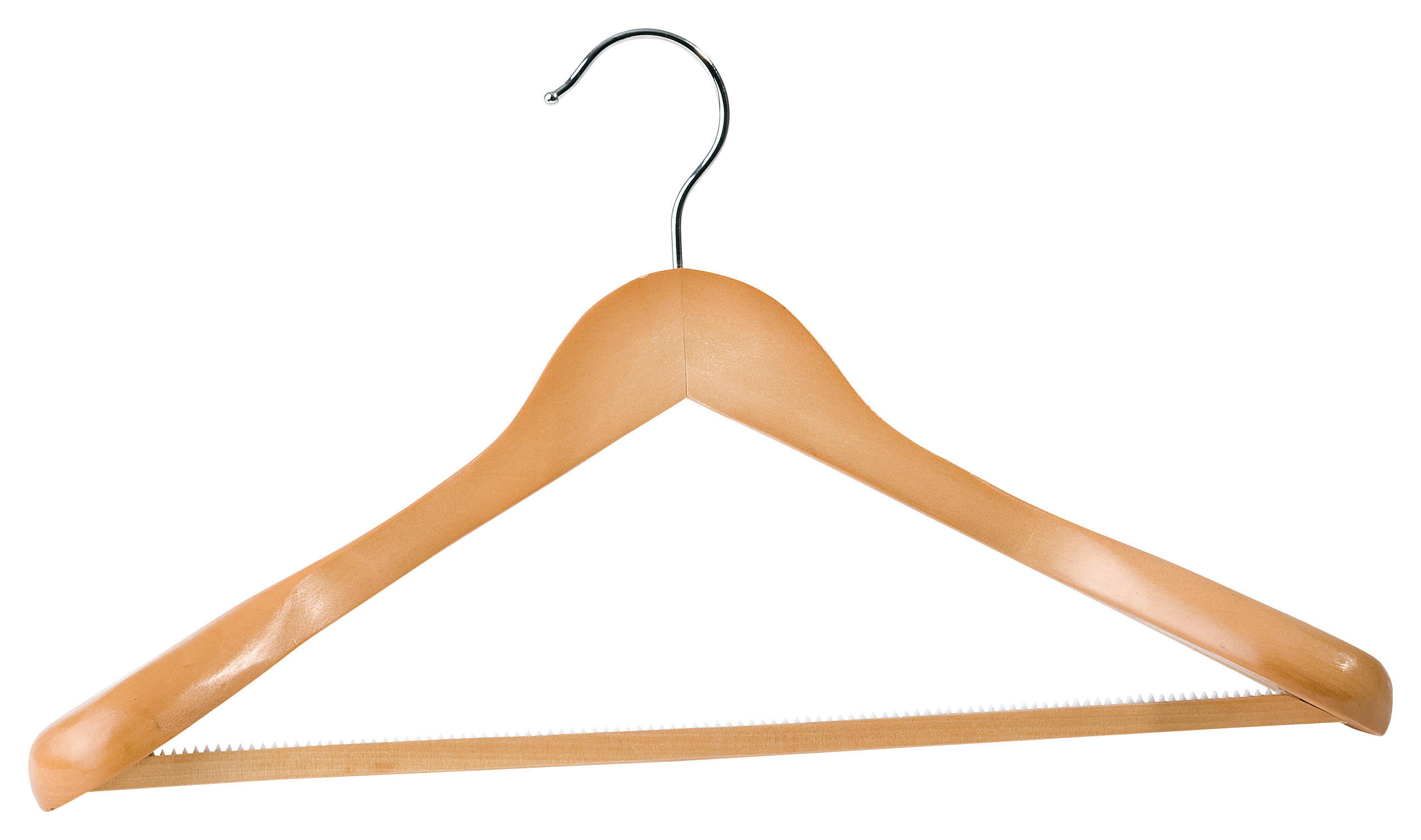 ŠATNÍ RAMÍNKO - přírodní barvy, Basics, dřevo (44cm)