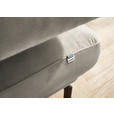 ECKSOFA in Chenille Greige  305/224 cm  - Greige/Schwarz, Design, Textil/Metall (305/224cm) - Dieter Knoll
