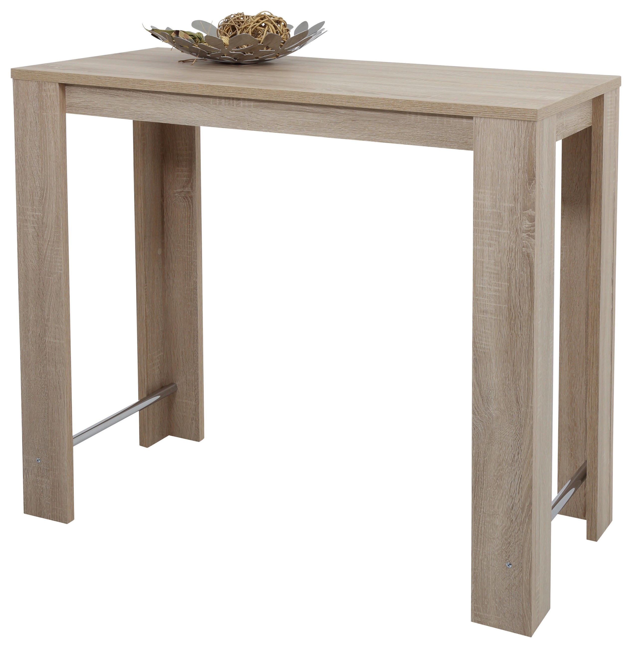 BARTISCH in Metall, Holzwerkstoff 120/58/108 cm   - Sonoma Eiche, MODERN, Holzwerkstoff/Metall (120/58/108cm) - MID.YOU