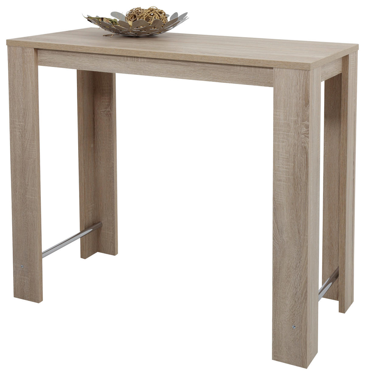BARTISCH rechteckig Sonoma Eiche  - Sonoma Eiche, MODERN, Holzwerkstoff/Metall (120/58/108cm) - Carryhome