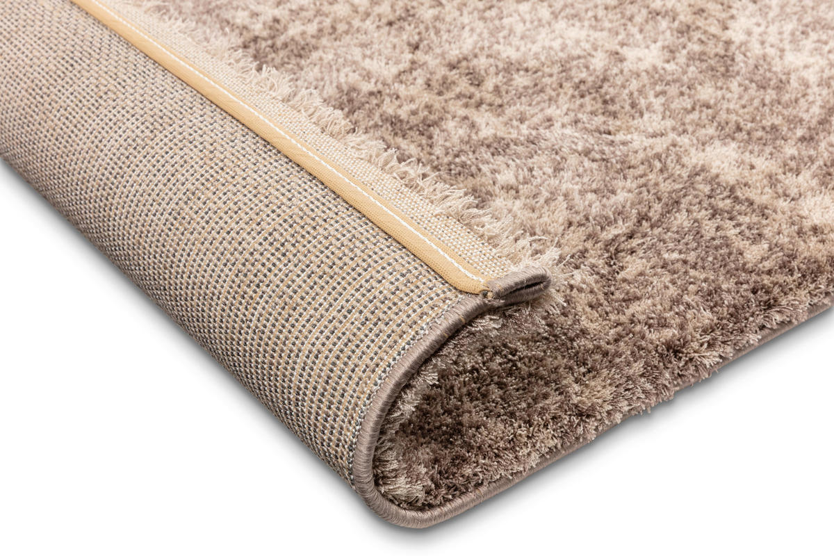 HOCHFLORTEPPICH 133/190 cm Salerno Taupe  - Taupe, KONVENTIONELL, Textil (133/190cm) - Novel