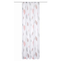 HOTOVÝ ZÁVĚS, průhledné, 140/145 cm - červená, Konvenční, textil (140/145cm) - Schmidt W. Gmbh