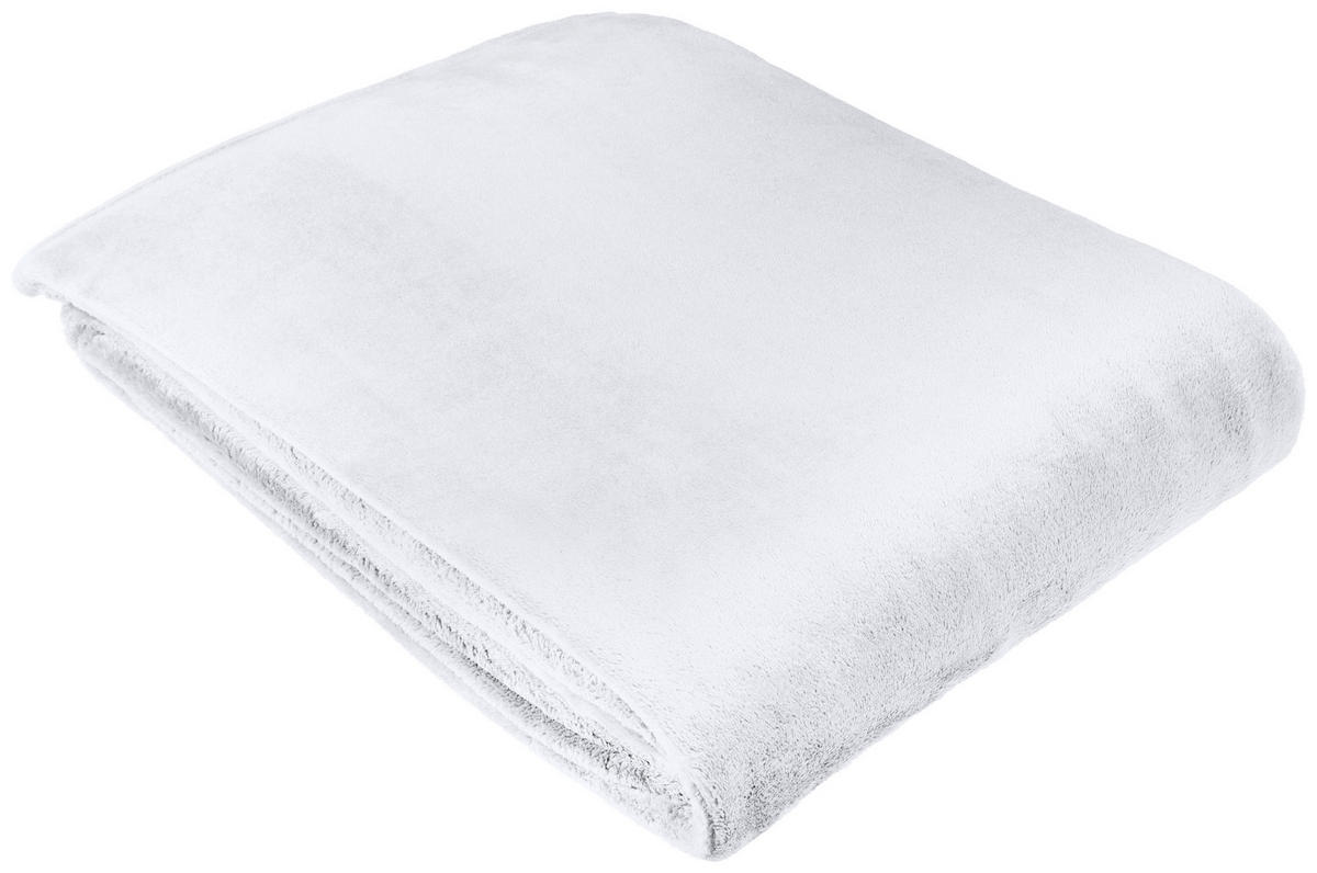DECKE EMMA 140/190 cm  - Weiß, Basics, Textil (140/190cm) - Novel