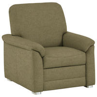 SESSEL in Chenille Schilfgrün  - Schilfgrün/Alufarben, KONVENTIONELL, Textil/Metall (88/96/89cm) - Beldomo Comfort