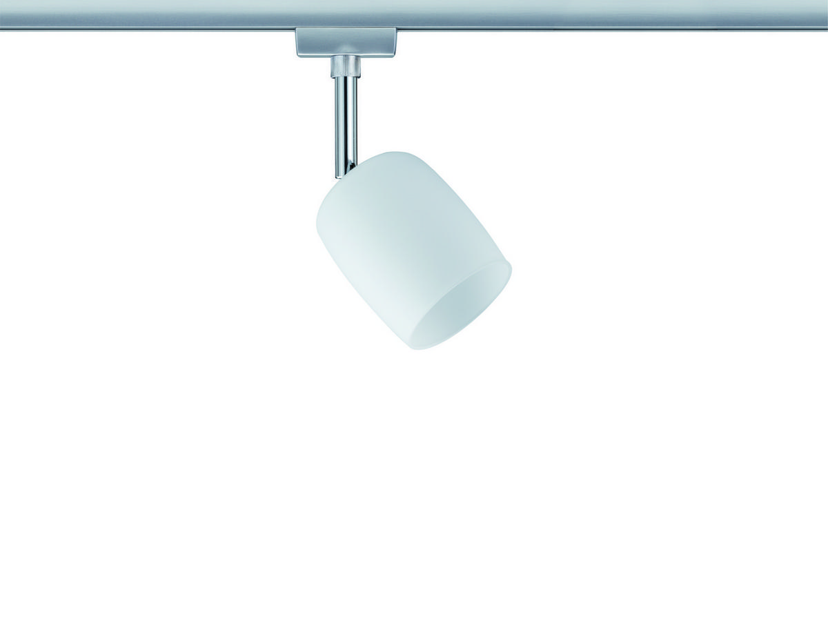 SCHIENENSYSTEM-STRAHLER URail   - Chromfarben/Weiß, Design, Kunststoff/Metall (7,4/12,8/11,5cm) - Paulmann