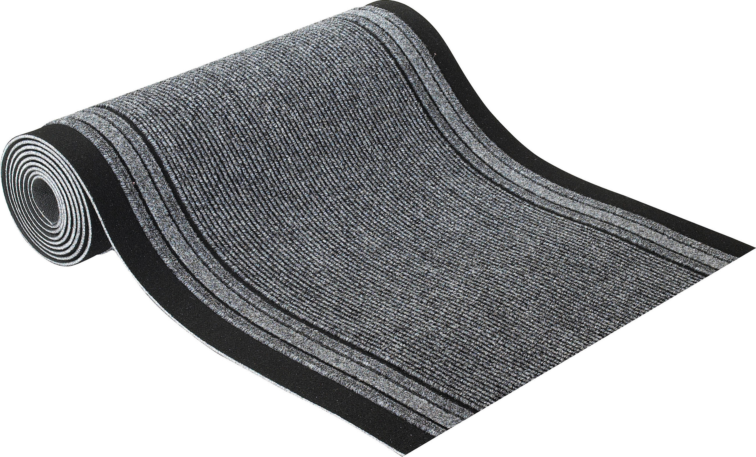 LÄUFER 80  cm Sydney  - Grau, KONVENTIONELL, Kunststoff/Textil (80 cm) - Esposa