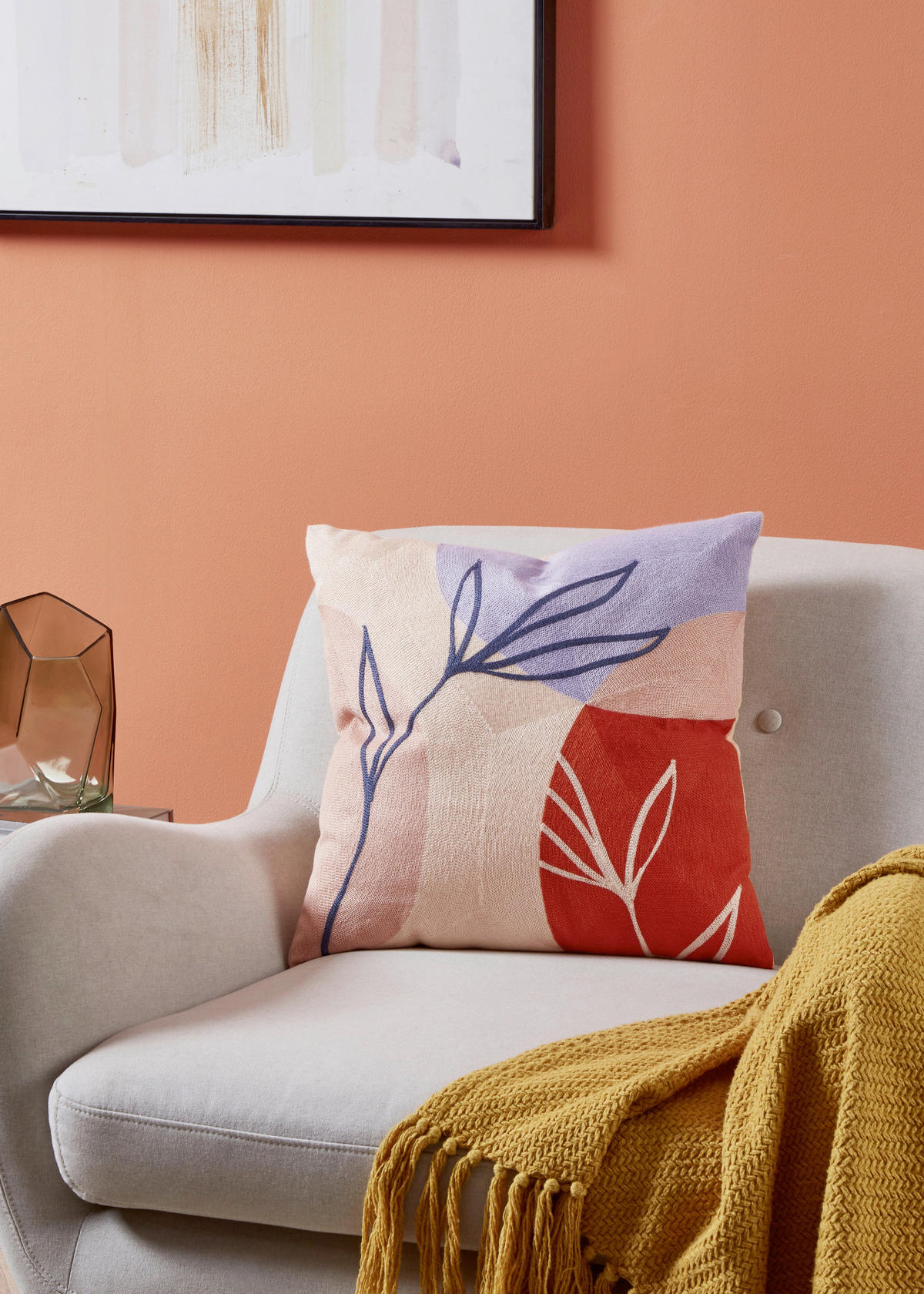 ZIERKISSEN  45/45 cm   - Pink/Lila, Basics, Textil (45/45cm) - Eglo