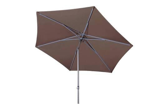 SONNENSCHIRM 270 cm  - Greige/Alufarben, KONVENTIONELL, Textil/Metall (270/270cm) - Doppler