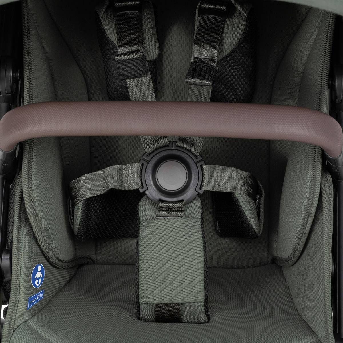 KINDERWAGEN  Day 5  Forest Green  - Olivgrün/Grau, Basics, Textil/Metall (94/60/113cm) - Joolz