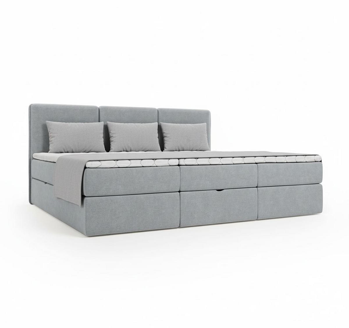 FAMILIENBETT - Dunkelgrau/Schwarz, MODERN, Holz/Kunststoff (270/200cm) - MID.YOU