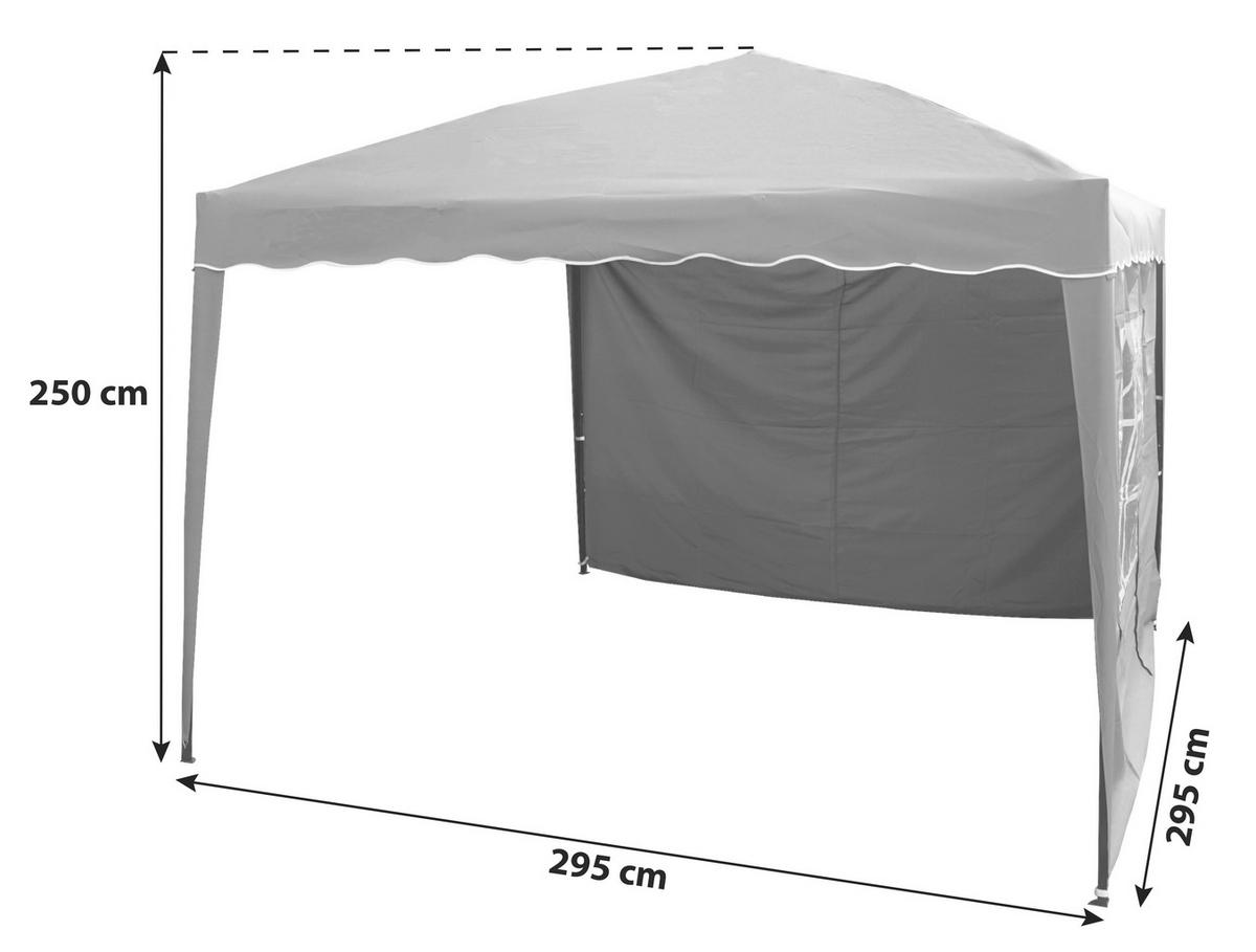 PAVILLON 295/250/295 cm   - Grau, KONVENTIONELL (295/250/295cm) - Gardenson