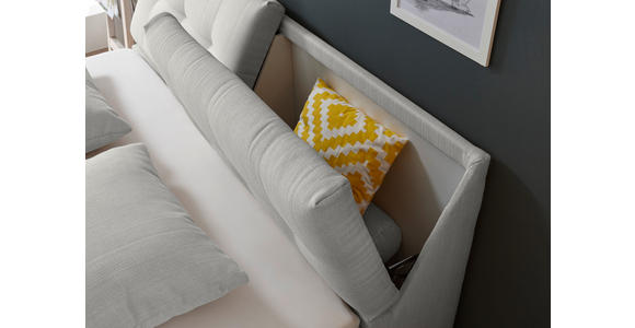 BOXSPRINGBETT CARPINO 2 - Silberfarben, Design, Kunststoff/Textil (180/200cm) - Esposa