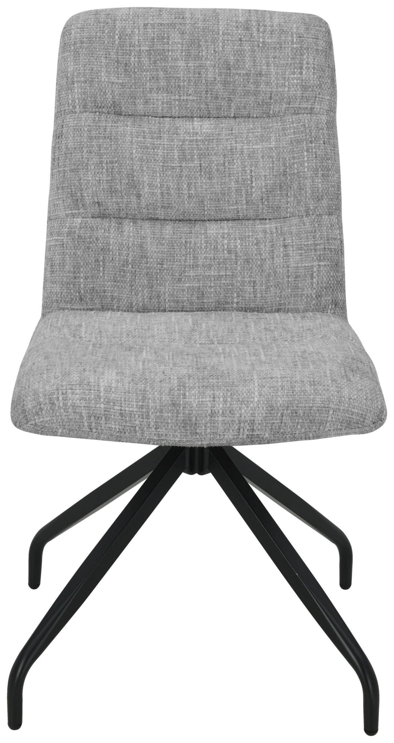 STUHL Leinenoptik Grau, Schwarz  - Schwarz/Grau, Design, Textil/Metall (50/90/63cm) - Carryhome