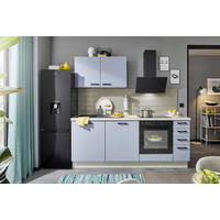 KÜCHENLEERBLOCK XO 15 210 cm  in Kaschmir, Pastellblau  - Kaschmir/Pastellblau, Design, Holzwerkstoff/Metall (210cm) - Xora