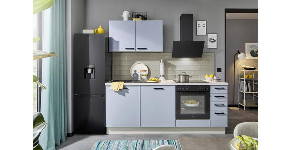 KÜCHENLEERBLOCK XO 15 210 cm  in Kaschmir, Pastellblau  - Kaschmir/Pastellblau, Design, Holzwerkstoff/Metall (210cm) - Xora