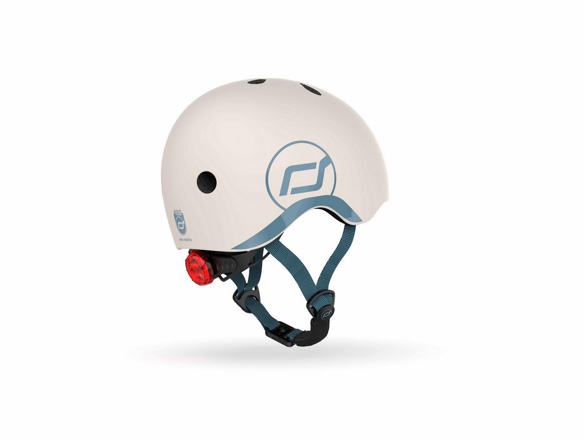 KINDERHELM XXS-S  - Blau/Hellgrau, Trend, Kunststoff/Textil (XXS-Snull) - Scoot and Ride