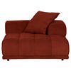 SOFAELEMENT in Plüsch Rostfarben  - Rostfarben/Schwarz, KONVENTIONELL, Kunststoff/Textil (125/66/155cm) - Carryhome