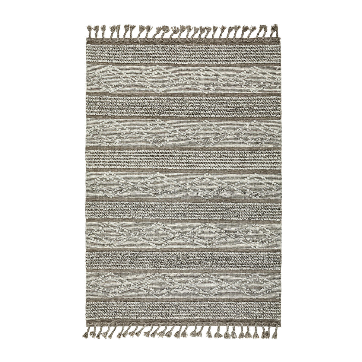 RUČNĚ TKANÝ KOBEREC, 160/230 cm, hnědá - hnědá, Lifestyle, textil (160/230cm) - Linea Natura