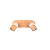STRAHLER - Weiss/Braun, Natur, Holz/Metall (28/15/9cm)