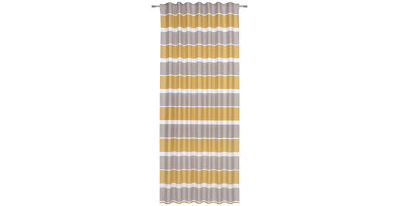 FERTIGVORHANG blickdicht - Gelb/Weiß, KONVENTIONELL, Textil (140/245cm) - Esposa