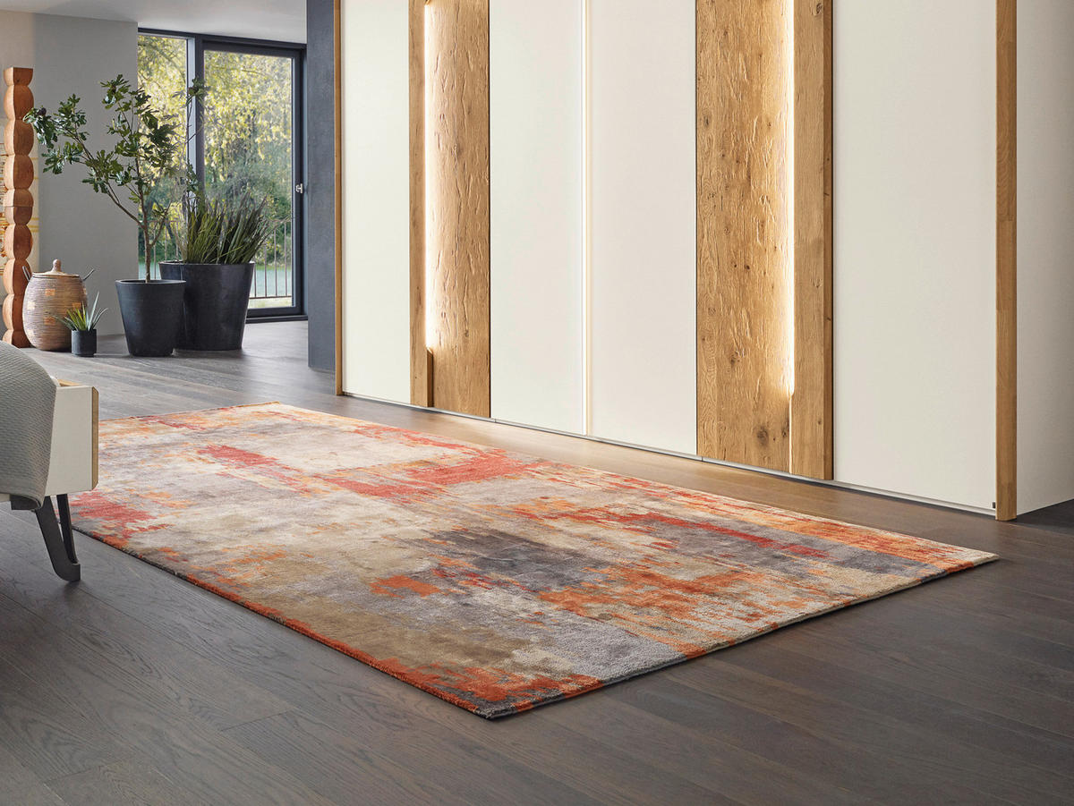 ORIENTTEPPICH 70/140 cm Angeles Palung Grau, Orange, Beige  - Beige/Orange, Design, Textil (70/140cm) - Musterring