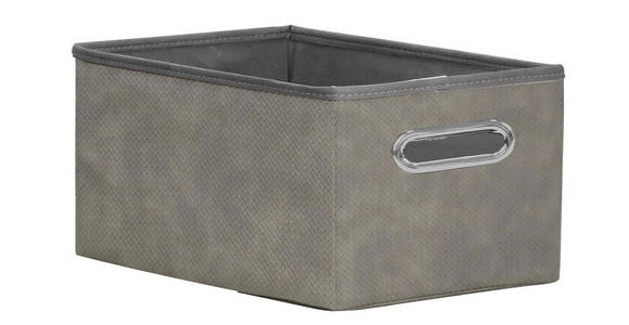 REGALKORB 38/28/20 cm - Taupe, Design, Kunststoff/Textil (38/28/20cm) - Ambia Home