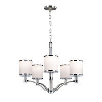 KRONLEUCHTER 64.2/75.6 cm    - Chromfarben/Nickelfarben, Design, Glas/Metall (64.2/75.6cm) - Elstead Lighting