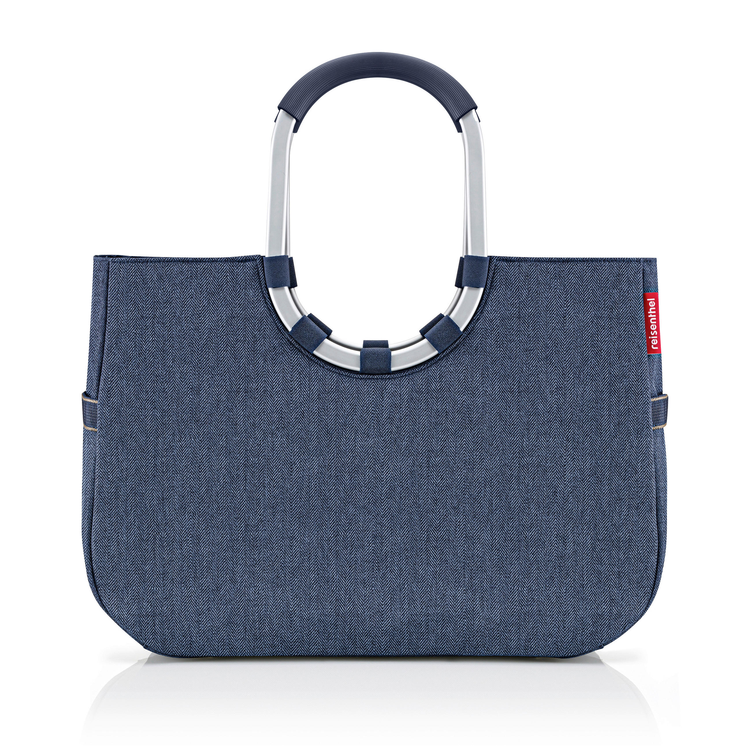 EINKAUFSKORB Rhombus Dark Blue 25 L  - Roségold/Dunkelblau, Basics, Textil (46/34,5/25cm) - Reisenthel