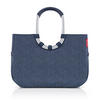 EINKAUFSKORB Rhombus Dark Blue 25 L  - Roségold/Dunkelblau, Basics, Textil (46/34,5/25cm) - Reisenthel