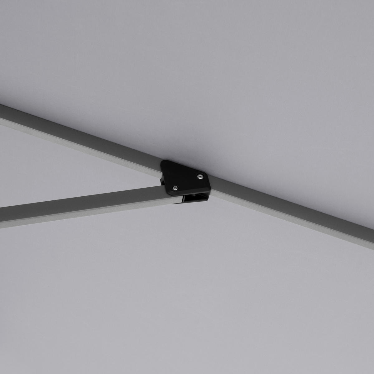 AMPELSCHIRM 350x260 cm Hellgrau  - Silberfarben/Hellgrau, Basics, Textil/Metall (350/260cm) - Doppler