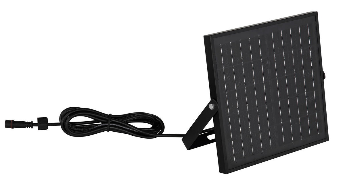 SOLARLEUCHTE - Klar/Schwarz, Basics, Glas/Kunststoff (24,3/14/25,4cm) - Globo