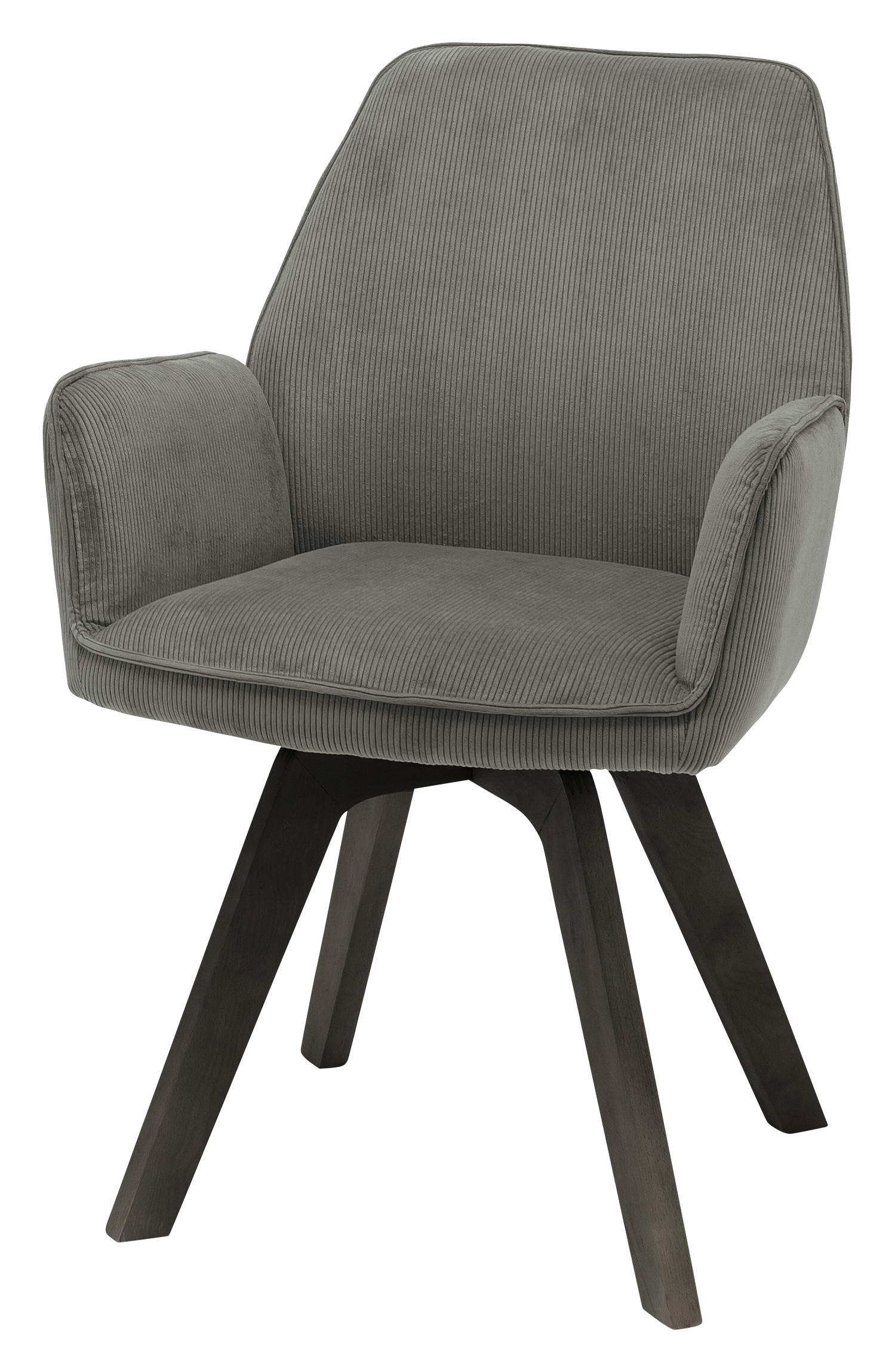 STOLICA  siva, crna  tekstil, drvni materijal      - siva/crna, Moderno, drvni materijal/tekstil (59/87/61cm)