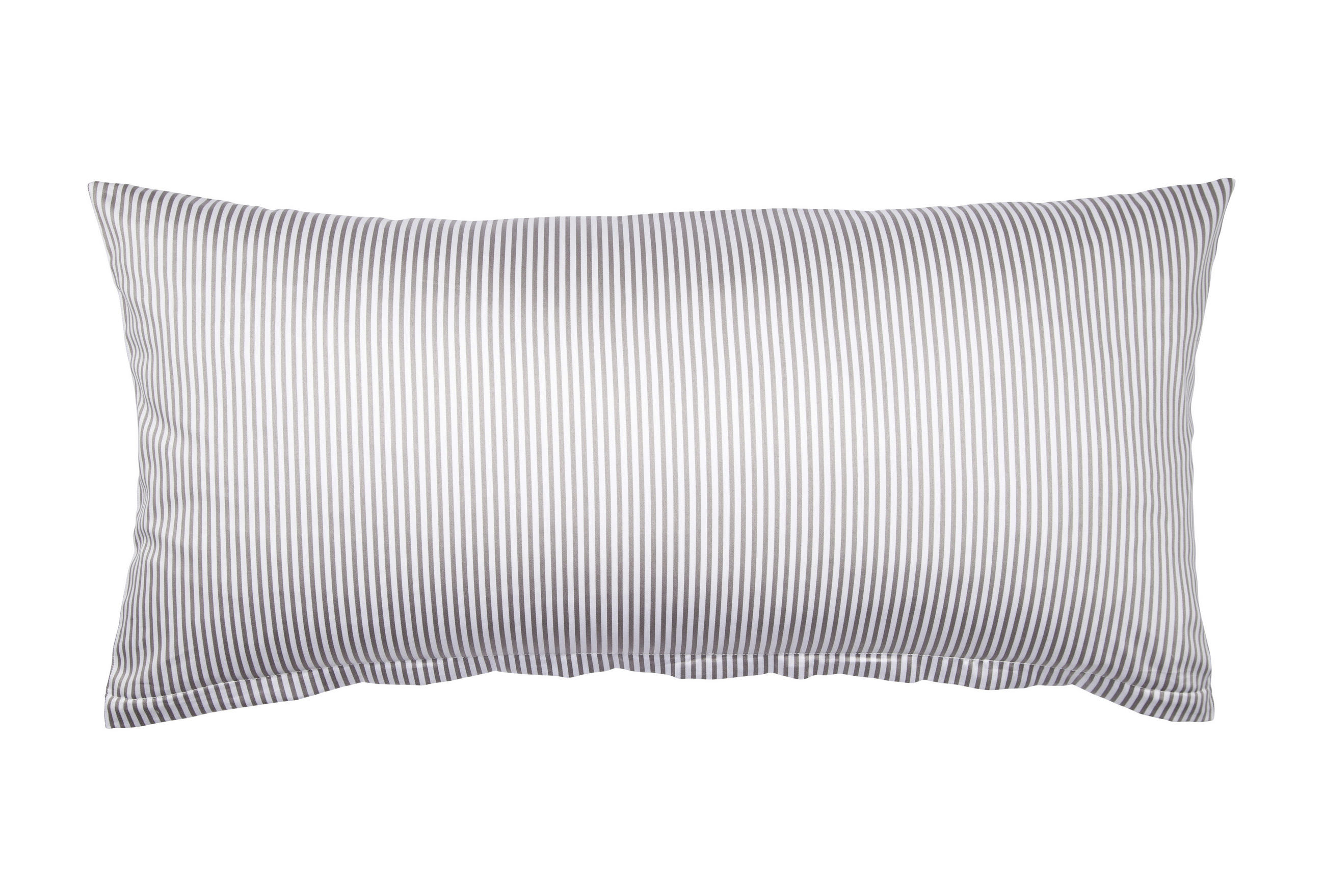 KISSENHÜLLE Giorgio 40/80 cm  - Weiß/Braun, KONVENTIONELL, Textil (40/80cm) - Janine