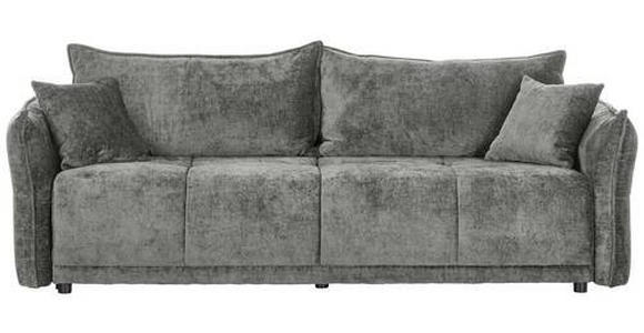 BOXSPRINGSOFA in Chenille Greige  - Greige/Schwarz, MODERN, Kunststoff/Textil (235/95/108cm) - Hom`in