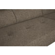 ECKSOFA in Chenille Hellbraun  280/205 cm  - Hellbraun/Schwarz, Design, Textil/Metall (280/205cm) - Xora