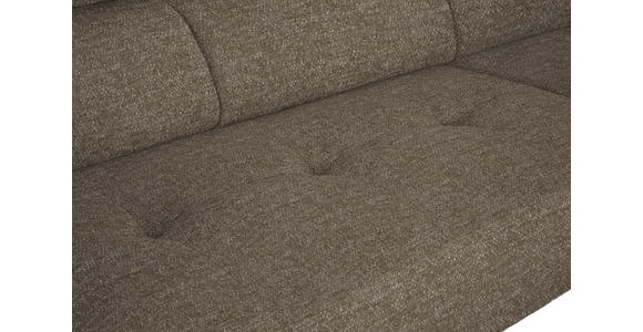 ECKSOFA in Chenille Hellbraun 280/205 cm - Hellbraun/Schwarz, Design, Textil/Metall (280/205cm) - Xora